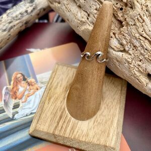 Sterling Silver Double Wave Toe Ring